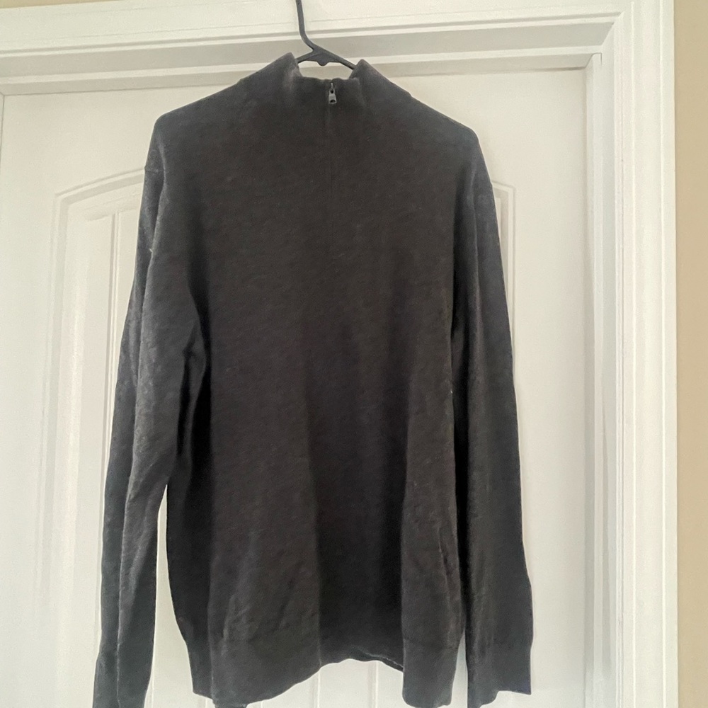 Banana Republic Black Zip Up Sweater